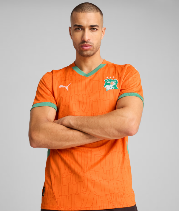 Maillot Côte d’Ivoire Domicile CAN 2025 – Original Player PUMA – Flocage & Livraison Gratuits