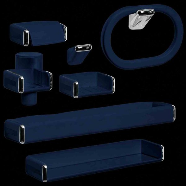 Ensemble accessoires salle de bain 7 pièces blanc moderne disponible à Dakar Sénégal