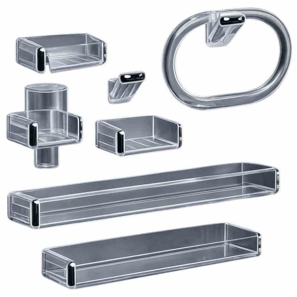 Ensemble accessoires salle de bain 7 pièces blanc moderne disponible à Dakar Sénégal