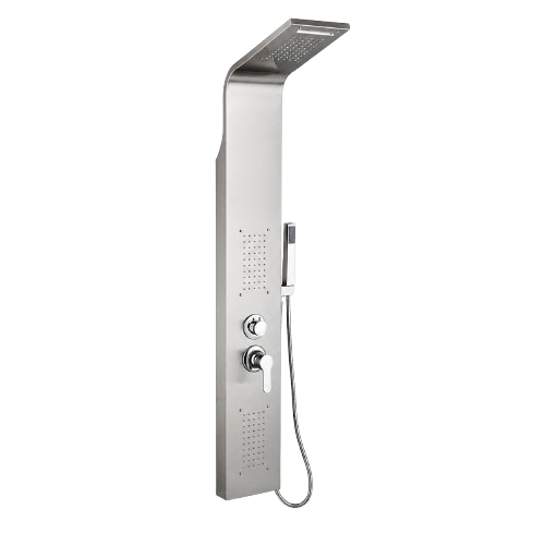 Colonne de douche inox moderne avec douchette disponible à Dakar Sénégal