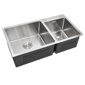 Évier cuisine double bac américain inox moderne disponible à Dakar Sénégal