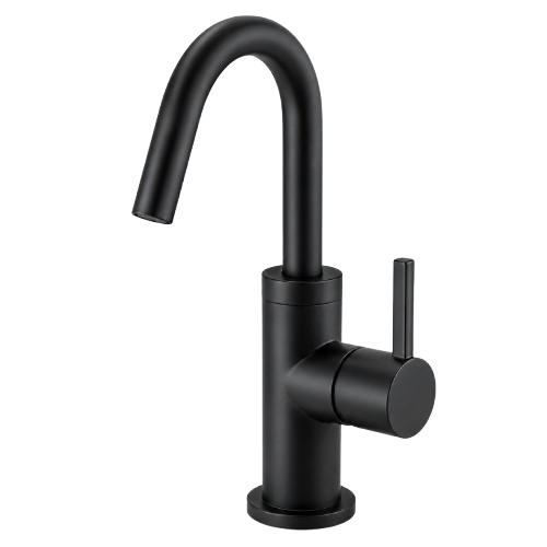 Robinet lavabo mitigeur noir moderne disponible à Dakar Sénégal