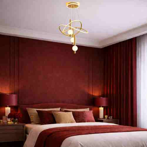 aurelia-orbita-suspension-led-doree-design-dakar kandeis