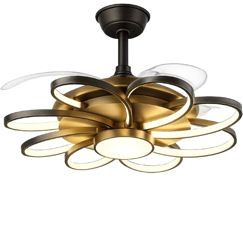 lustre-ventilateur-led-design-fleur-dakar kandeis