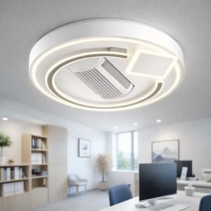 Plafonnier LED Doré Style Fleur Moderne – Image 3