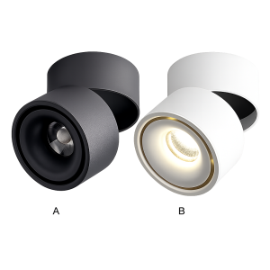 spot LED orientable noir plafond intérieur