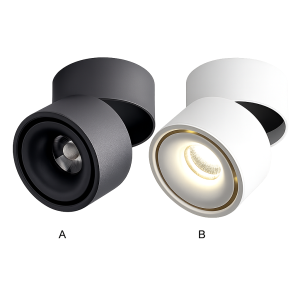 spot LED orientable noir plafond intérieur