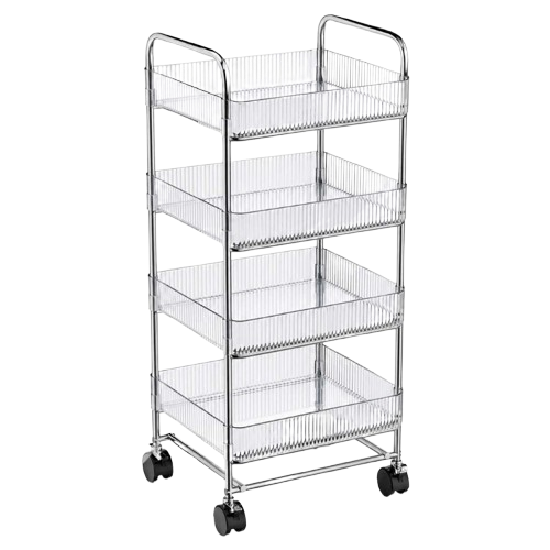 Chariot de rangement métallique 4 niveaux à roulettes disponible à Dakar Sénégal