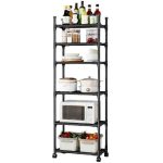 Étagère de cuisine multifonction 6 niveaux avec roulettes disponible à Dakar Sénégal