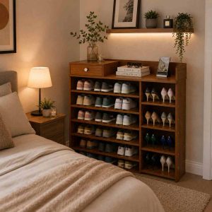 Meuble range-chaussures en bois grande capacité avec tiroir disponible à Dakar Sénégal