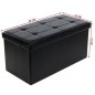 Pouf coffre de rangement moderne en lin 80L disponible à Dakar Sénégal