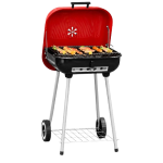 Barbecue à charbon rouge sur pied avec roulettes disponible à Dakar Sénégal