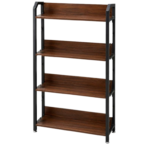 bibliotheque-etagere-bois-metal-4-niveaux-dakar-senegal. Bibliothèque moderne en bois et métal 4 étagères disponible à Dakar Sénégal