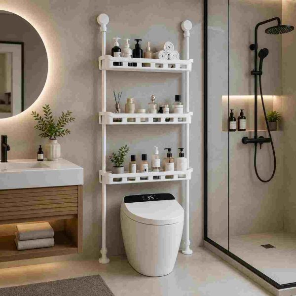 Étagère salle de bain télescopique 3 niveaux disponible à Dakar Sénégal