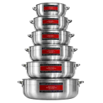 Set marmites aluminium 6 pièces polies disponible à Dakar Sénégal
