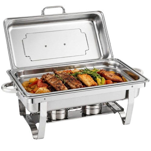 Réchaud buffet chauffant en acier inoxydable avec couvercle disponible à Dakar Sénégal